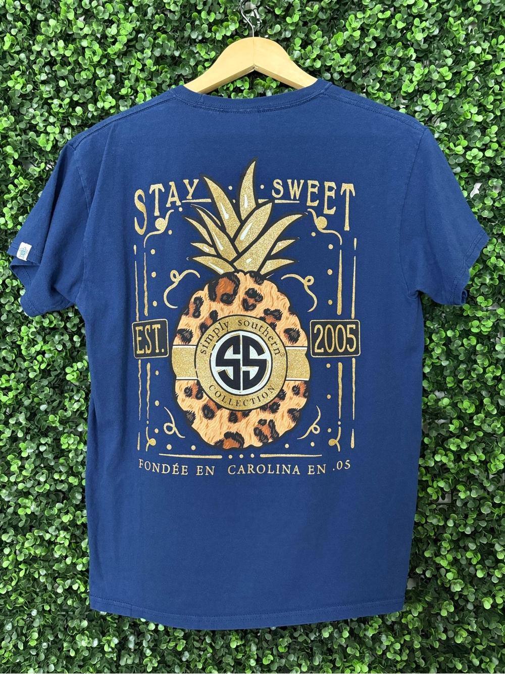 Simply Southern Navy & Gold Graphic Tee